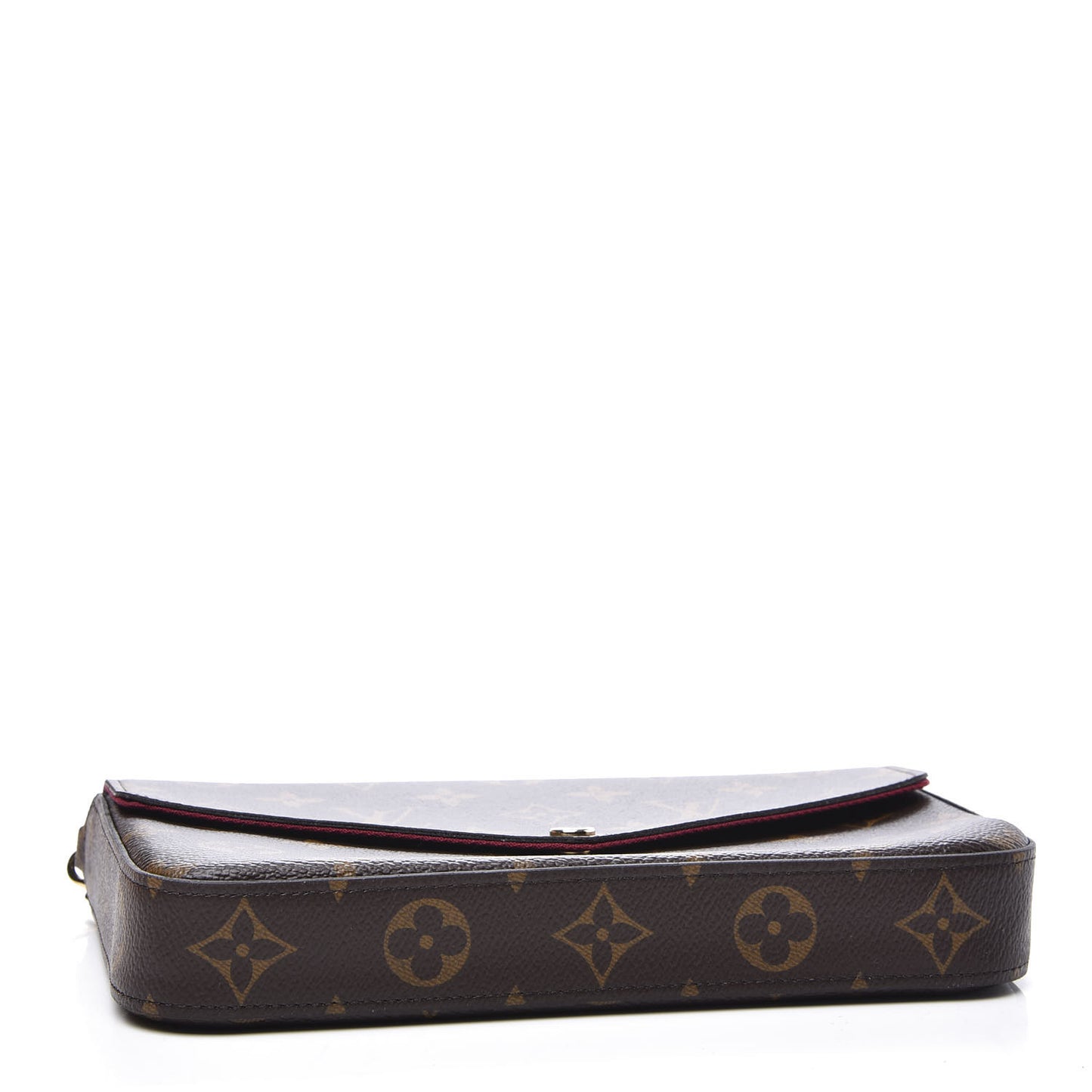 Monogram Pochette Felicie Chain Wallet Fuchsia