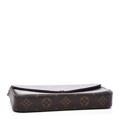 Louis Vuitton Monogram Pochette Felicie Chain Wallet Fuchsia 4 of 11
