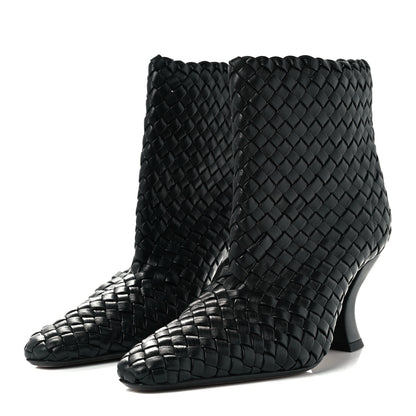 Bottega Veneta Nappa Intrecciato Ankle Boots 36 Black 2 of 11