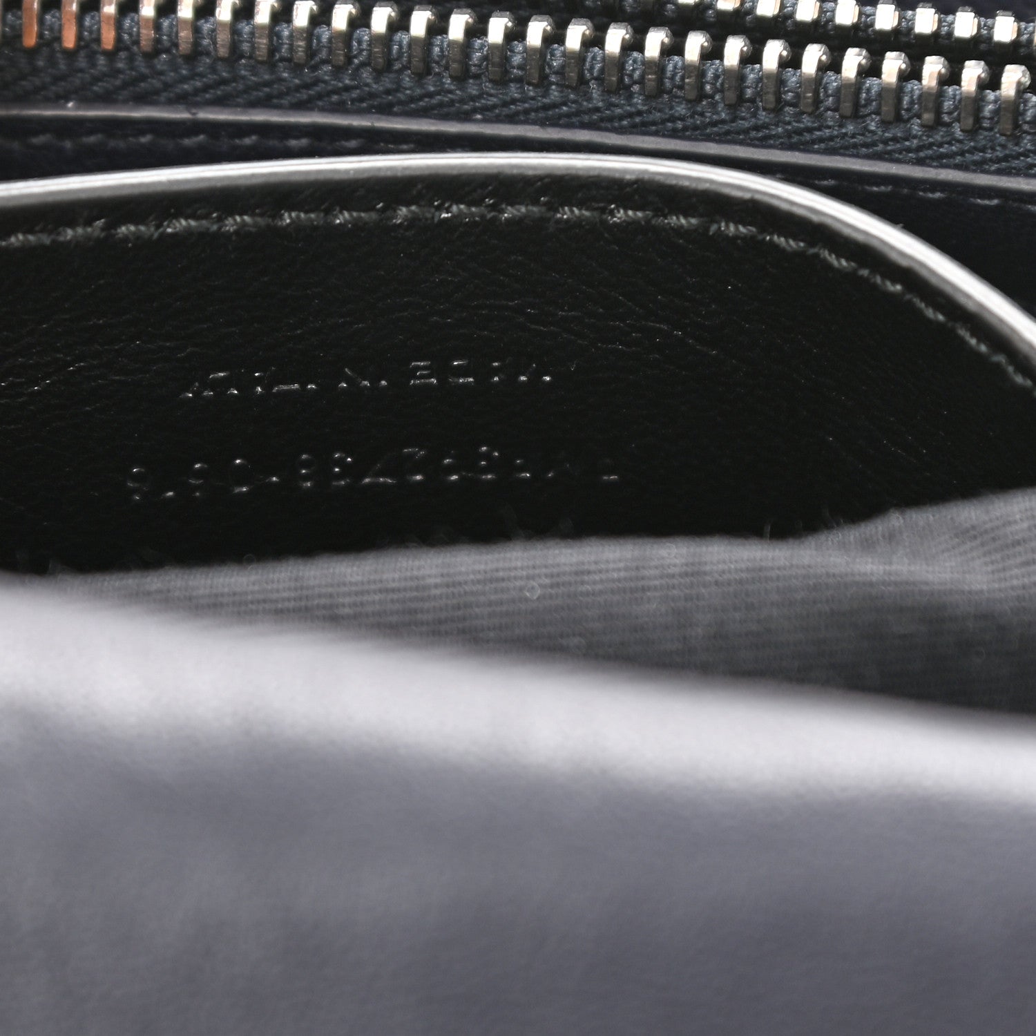 Saint Laurent Sheepskin Matelasse Chevron Monogram Large College Bag Deep Marine 9 of 10