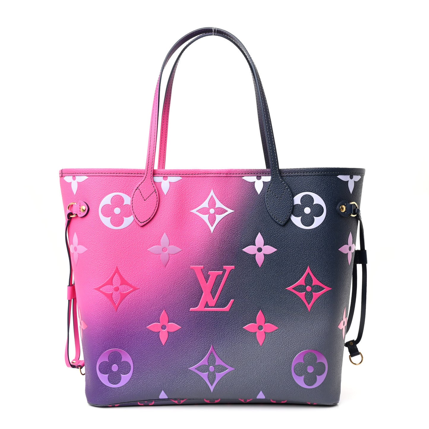 Monogram Giant Spring In The City Neverfull MM Midnight Fuchsia