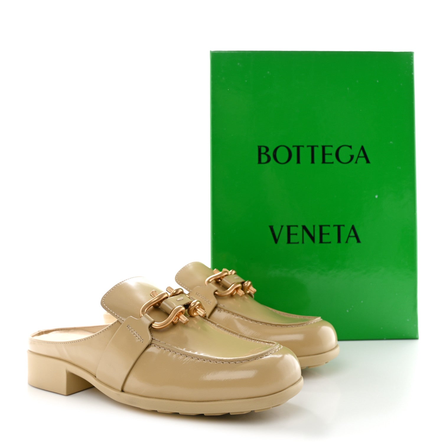 Bottega Veneta Soft Vinyl Calfskin Monsieur Loafers 38 Cane Sugar 9 of 9