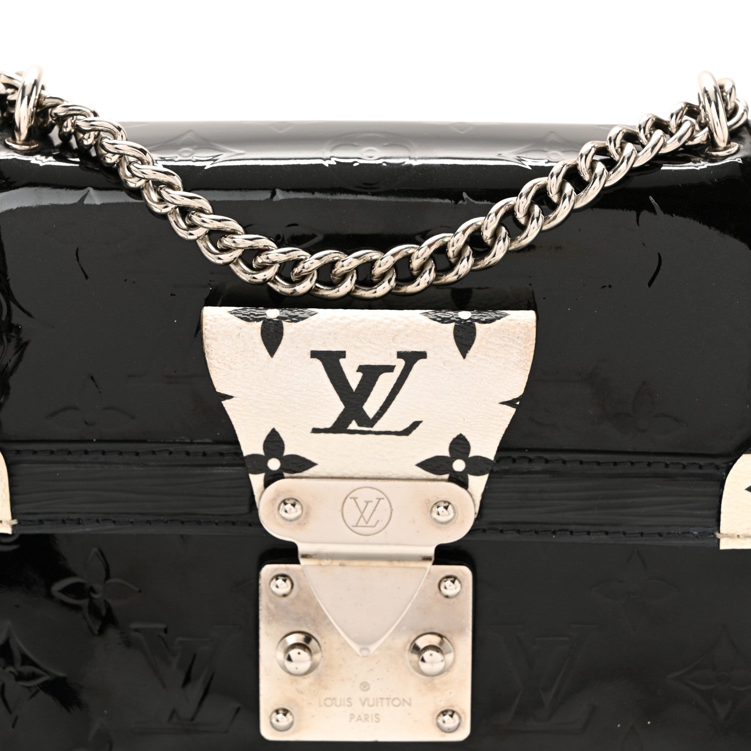 Louis Vuitton Vernis Epi Monogram Wynwood Black White 7 of 9