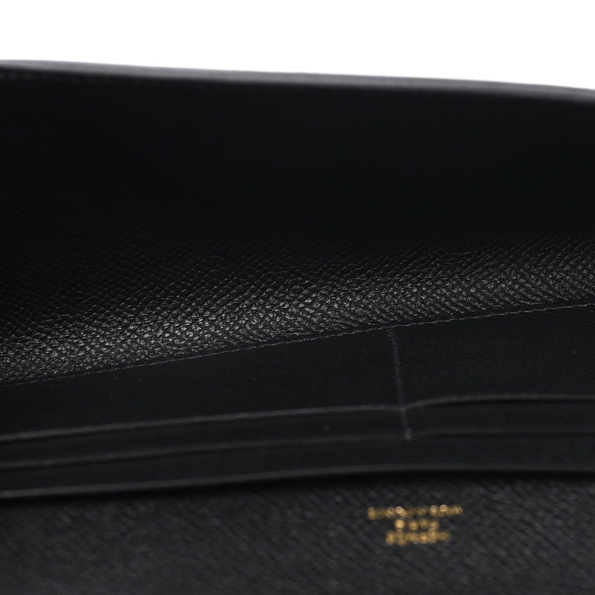 Hermes Epsom Enamel Maillon Wallet To Go Black 4 of 10