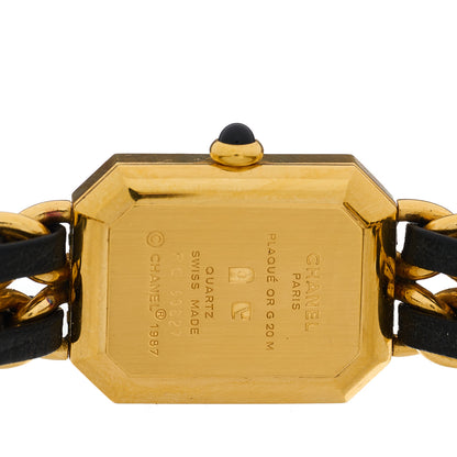 Chanel Stainless Steel Lambskin 20mm Chain Premiere Quartz Watch Gold XL 4 of 4