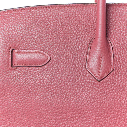 Hermes Taurillon Clemence Birkin 35 Bois de Rose 9 of 30