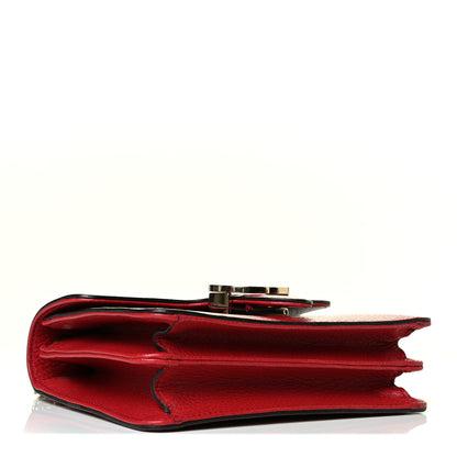 Gucci Dollar Calfskin Small Interlocking G Shoulder Bag Red 3 of 6