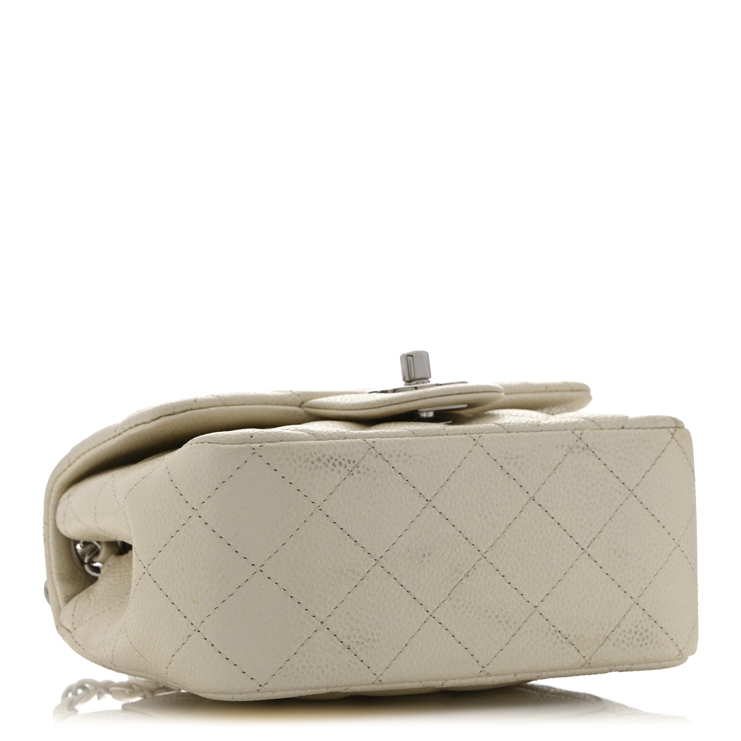 Chanel Iridescent Caviar Quilted Mini Square Flap White 4 of 10