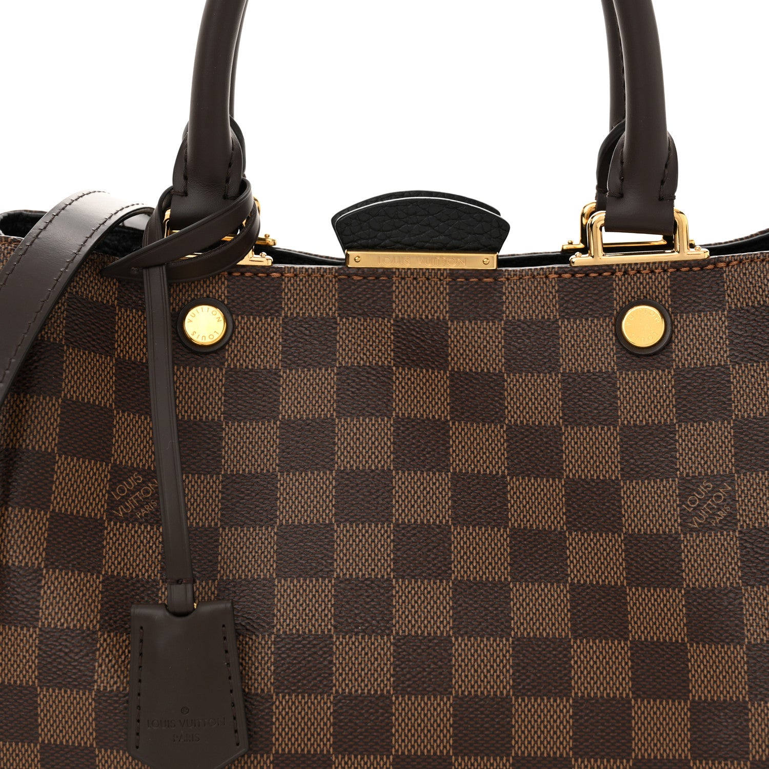 Louis Vuitton Damier Ebene Cuir Taurillon Brittany Black 8 of 10