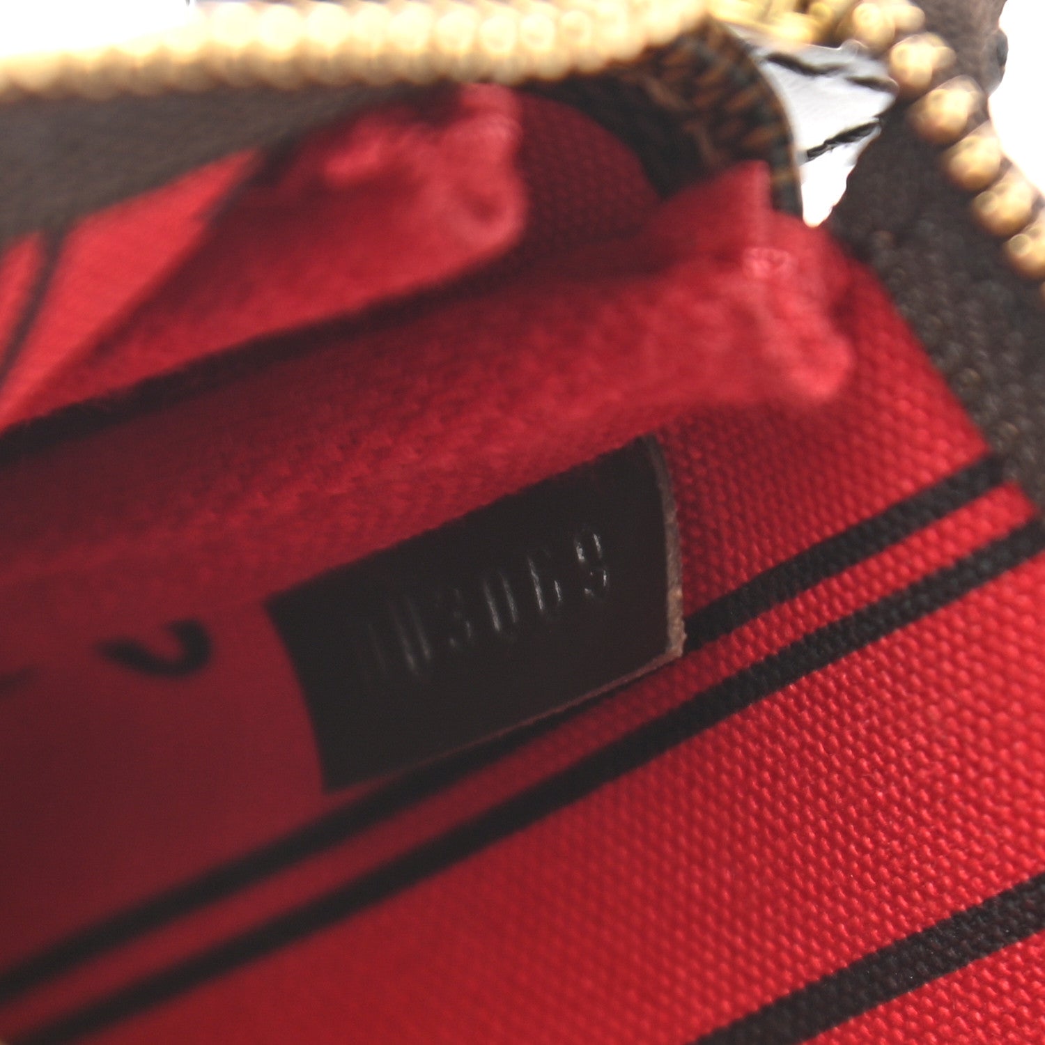 Louis Vuitton Damier Ebene Complice Trunks and Bags Mini Pochette Accessories Red 6 of 8