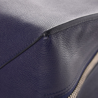 Balenciaga Calfskin Papier A4 Zip Around Plate Tote Bleu Indigo 11 of 12