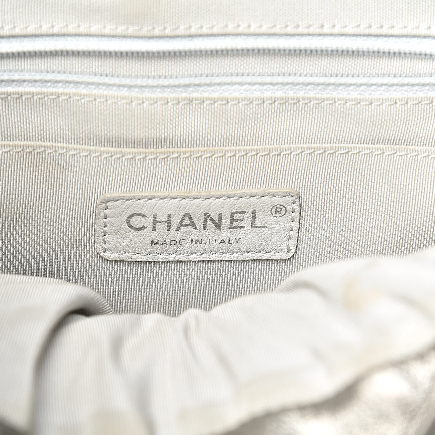 Chanel Metallic Calfskin Chevron Quilted Small Urban Spirit Backpack Silver 6 of 11