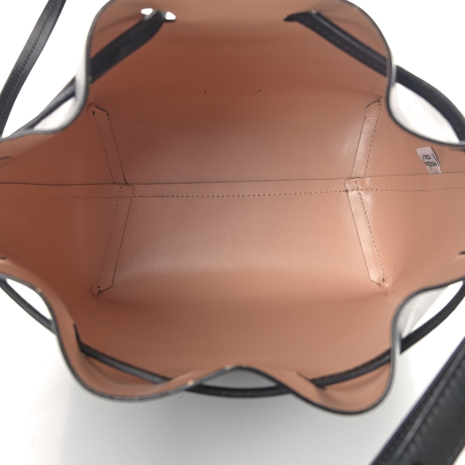Mansur Gavriel Calfskin Mini Bucket Bag Black Ballerina 5 of 14