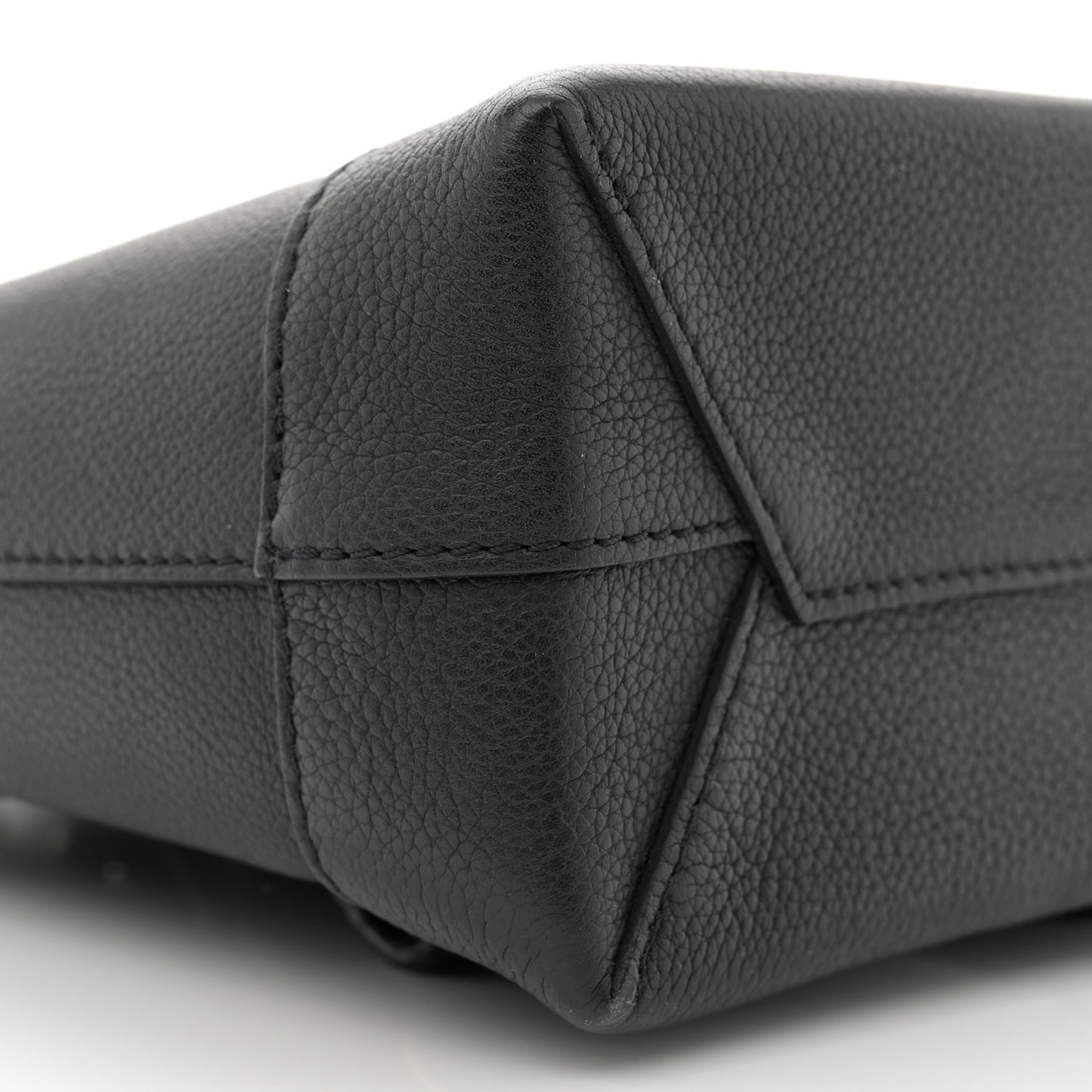 Calfskin Lockme Mini Backpack Black