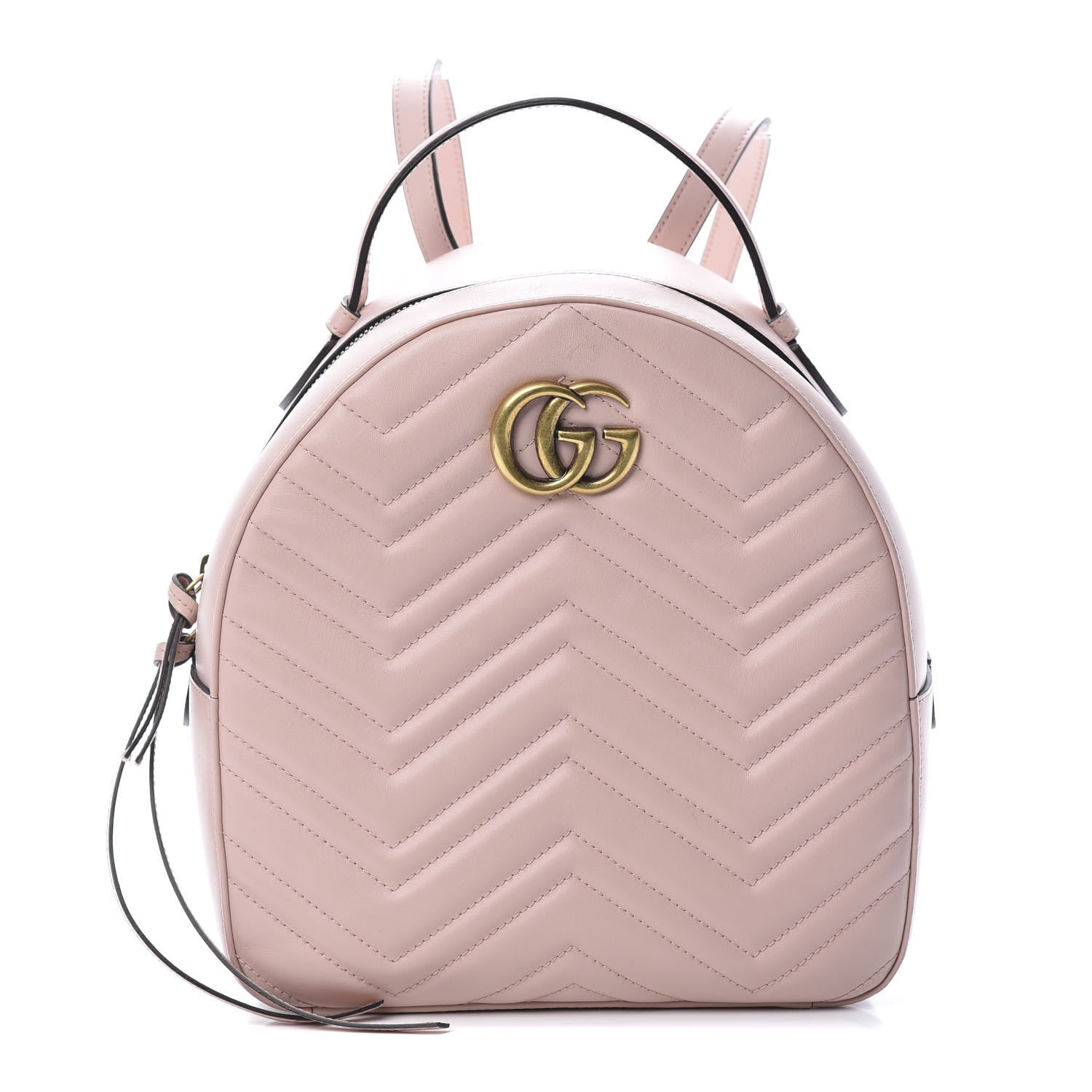 Gucci Calfskin Matelasse GG Marmont Dome Backpack Perfect Pink 1 of 14