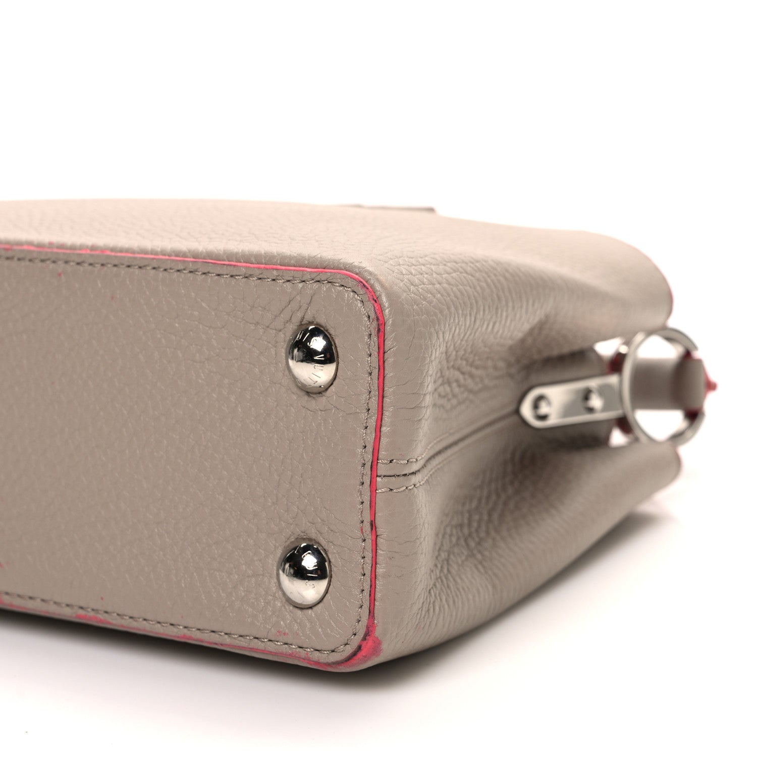 Louis Vuitton Taurillon Capucines BB Galet Litchi 11 of 14