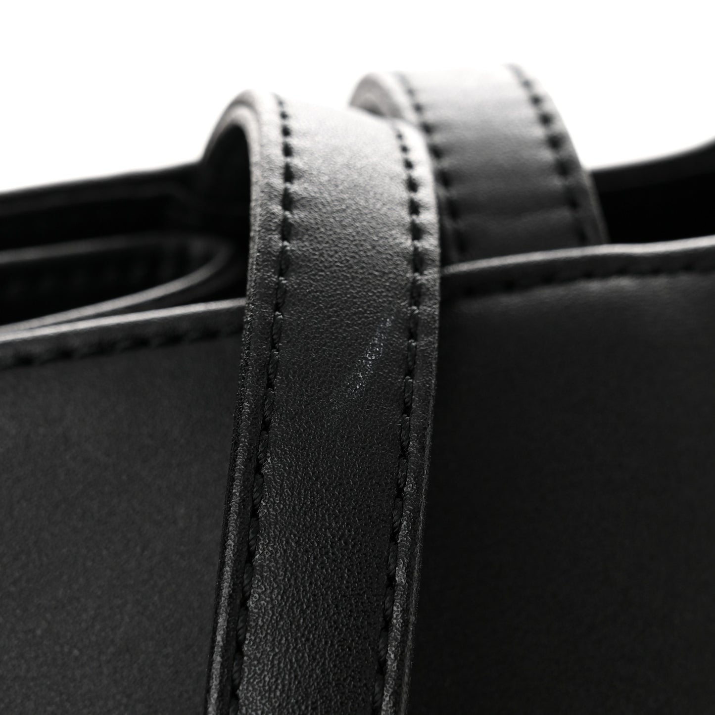 Vegan Leather Large Shopping Bag Black