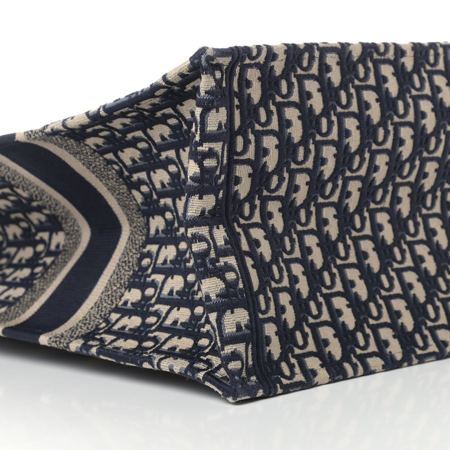 Oblique Book Tote Blue Multicolor