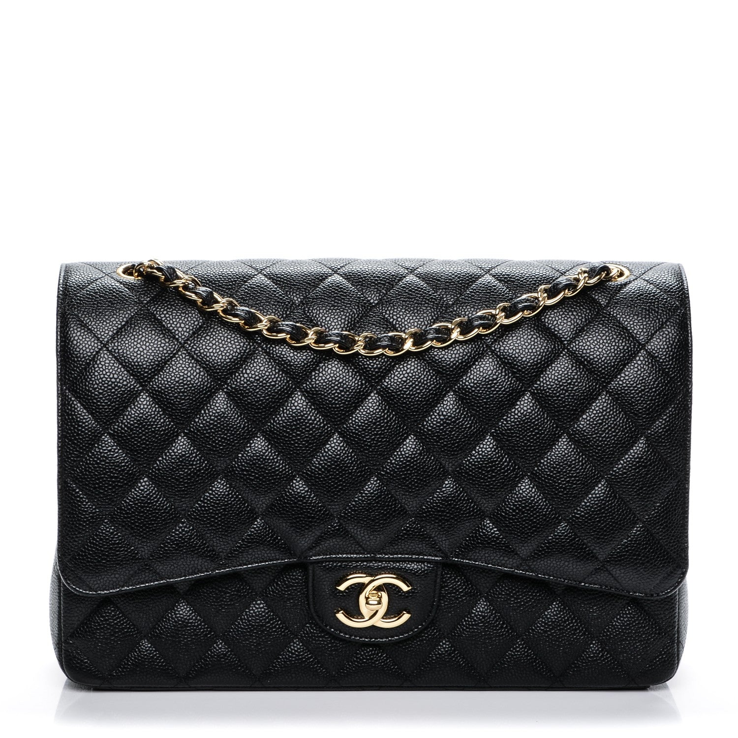 Chanel Caviar Quilted Maxi Double Flap Black 1 of 7