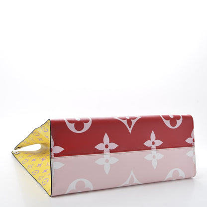 Louis Vuitton Monogram Giant Onthego GM Rouge Rose 3 of 10
