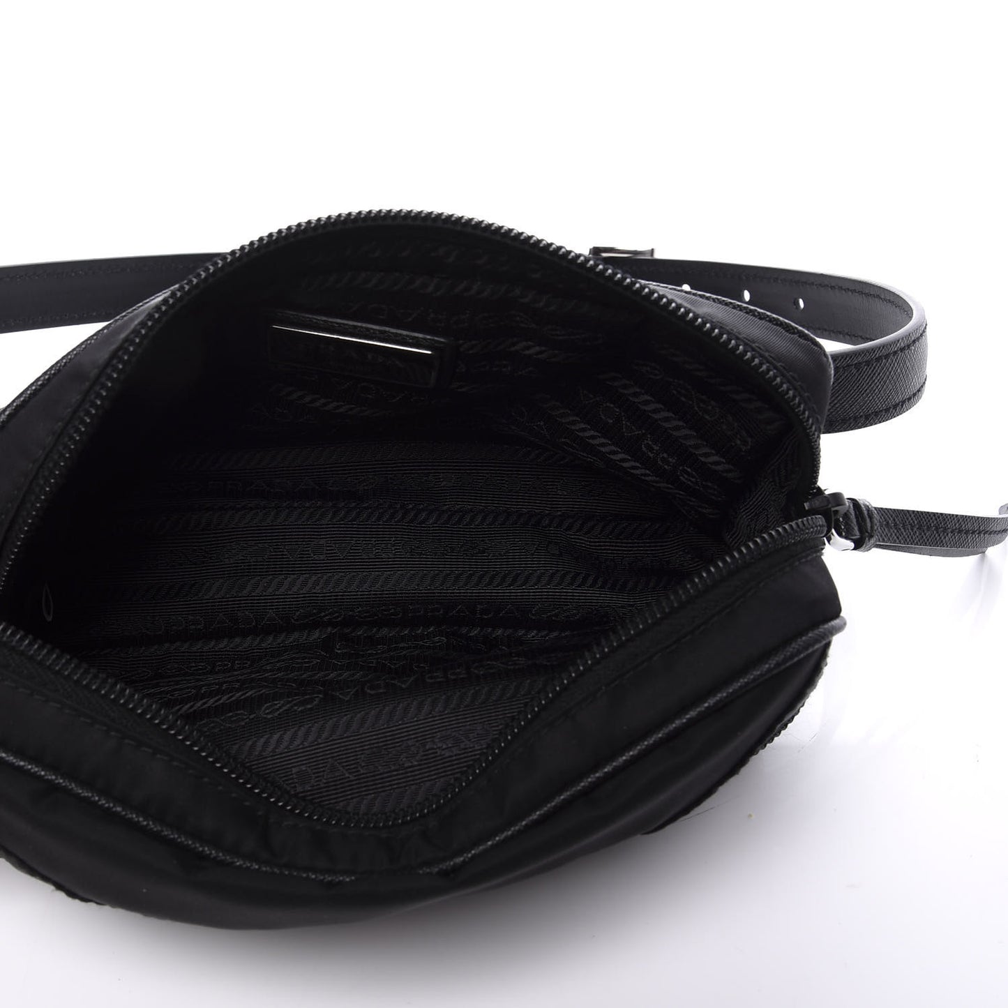 Tessuto Nylon Saffiano Belt Bag Blue
