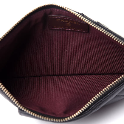 Chanel Caviar Quilted Classic Flat Wallet Pouch Black 9 of 22