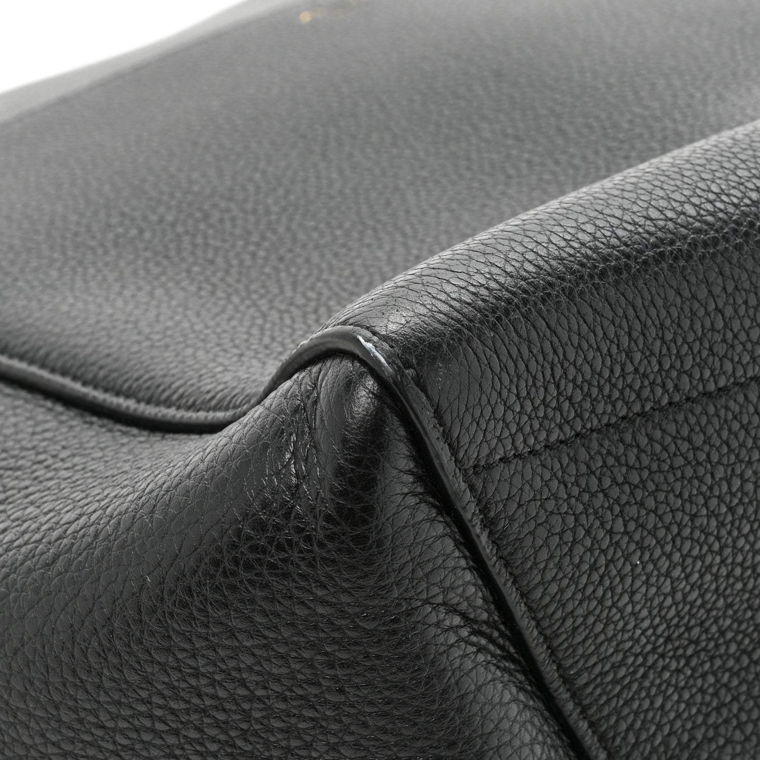 Celine Soft Grained Calfskin Sangle Bucket Bag Black 9 of 13