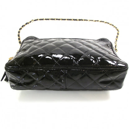 Chanel Vintage Patent Quilted Tassel Camera Case 4 of 12