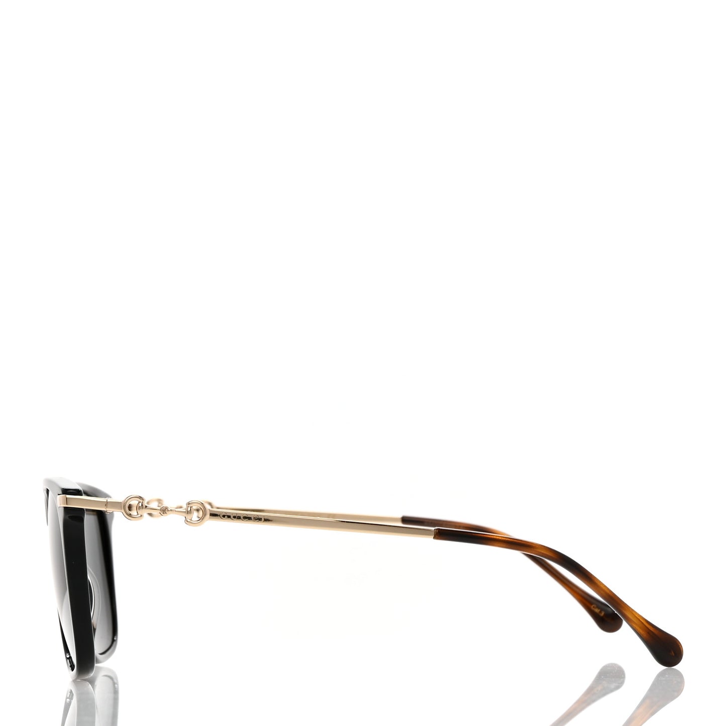 Acetate Metal Horsebit Sunglasses GG0915S Black