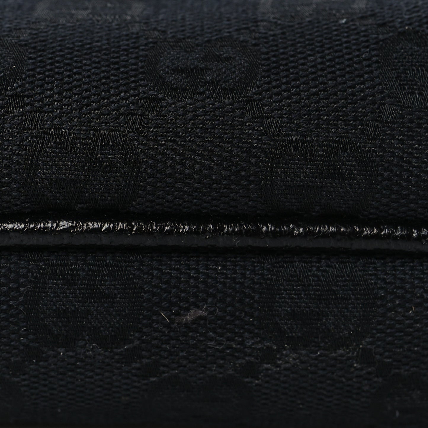 Monogram Flat Messenger Bag Black
