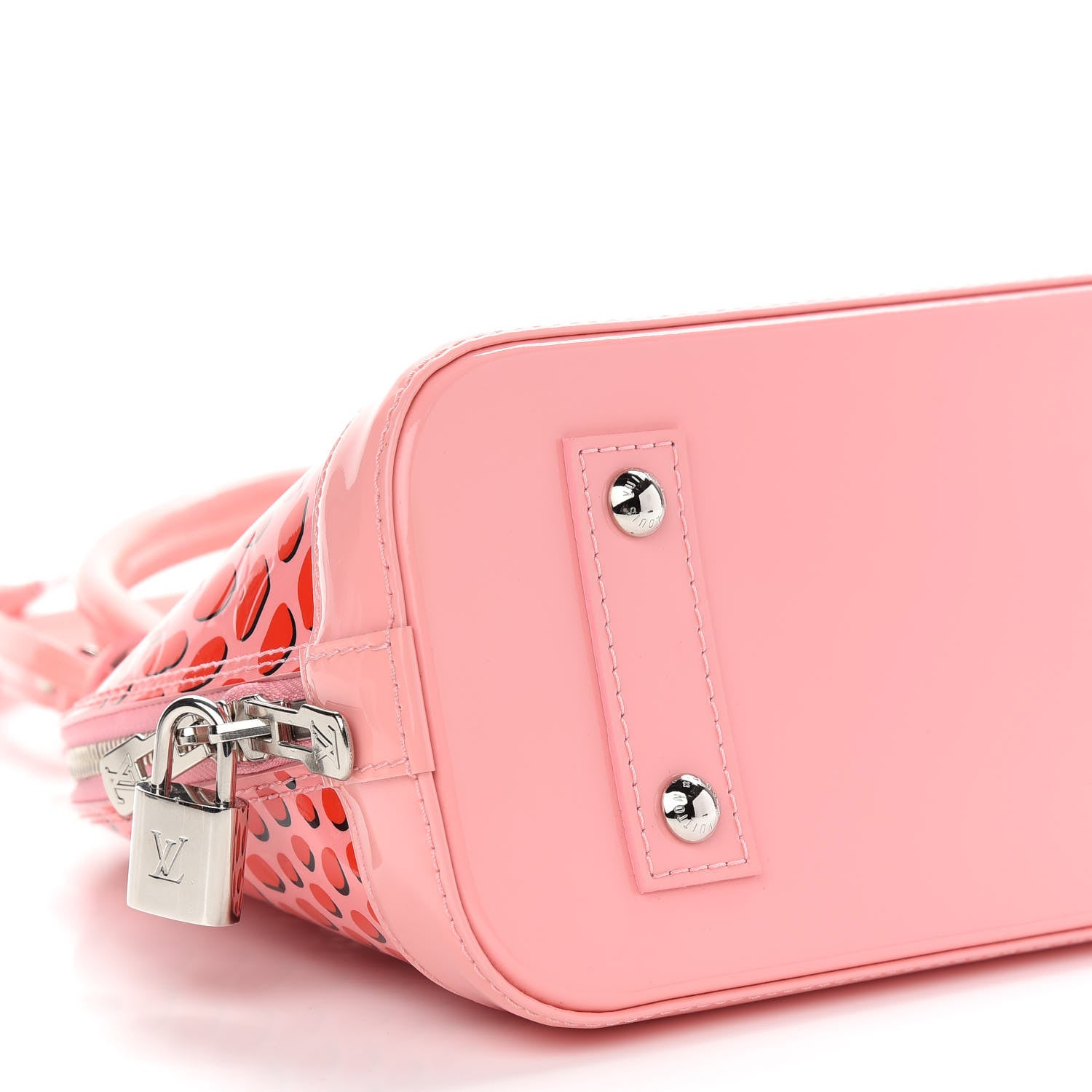 Louis Vuitton Vernis Jungle Dots Alma BB Sugar Pink Poppy 4 of 8