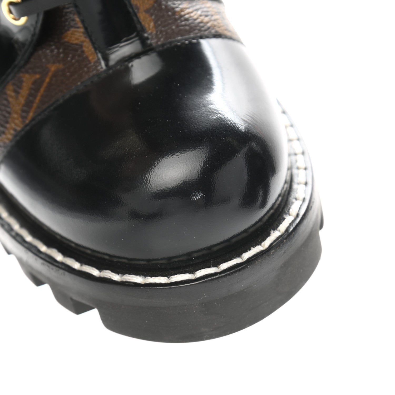 Louis Vuitton Patent Calfskin Monogram Star Trail Ankle Boots 38.5 Black 13 of 16