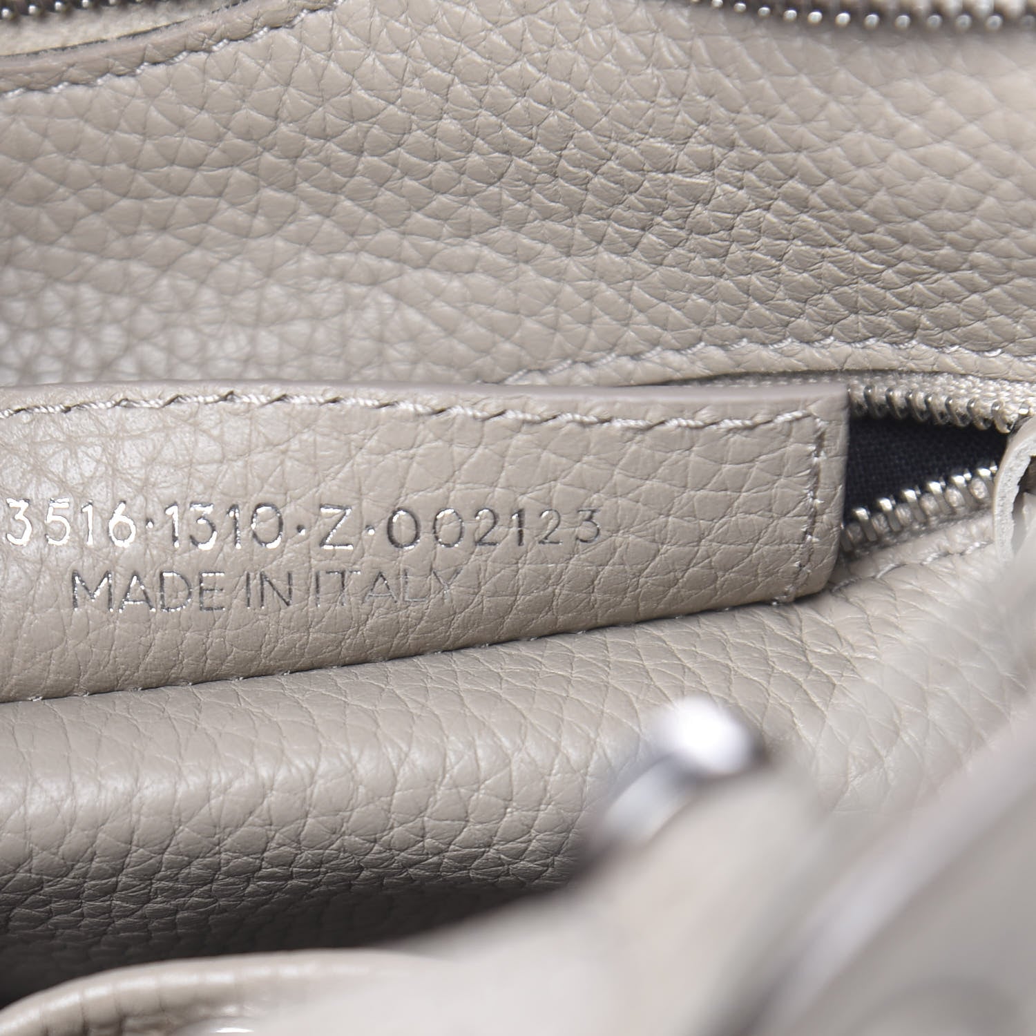 Balenciaga Veau Grana Perforated Blackout Hardware S City Gris Cendre 8 of 11