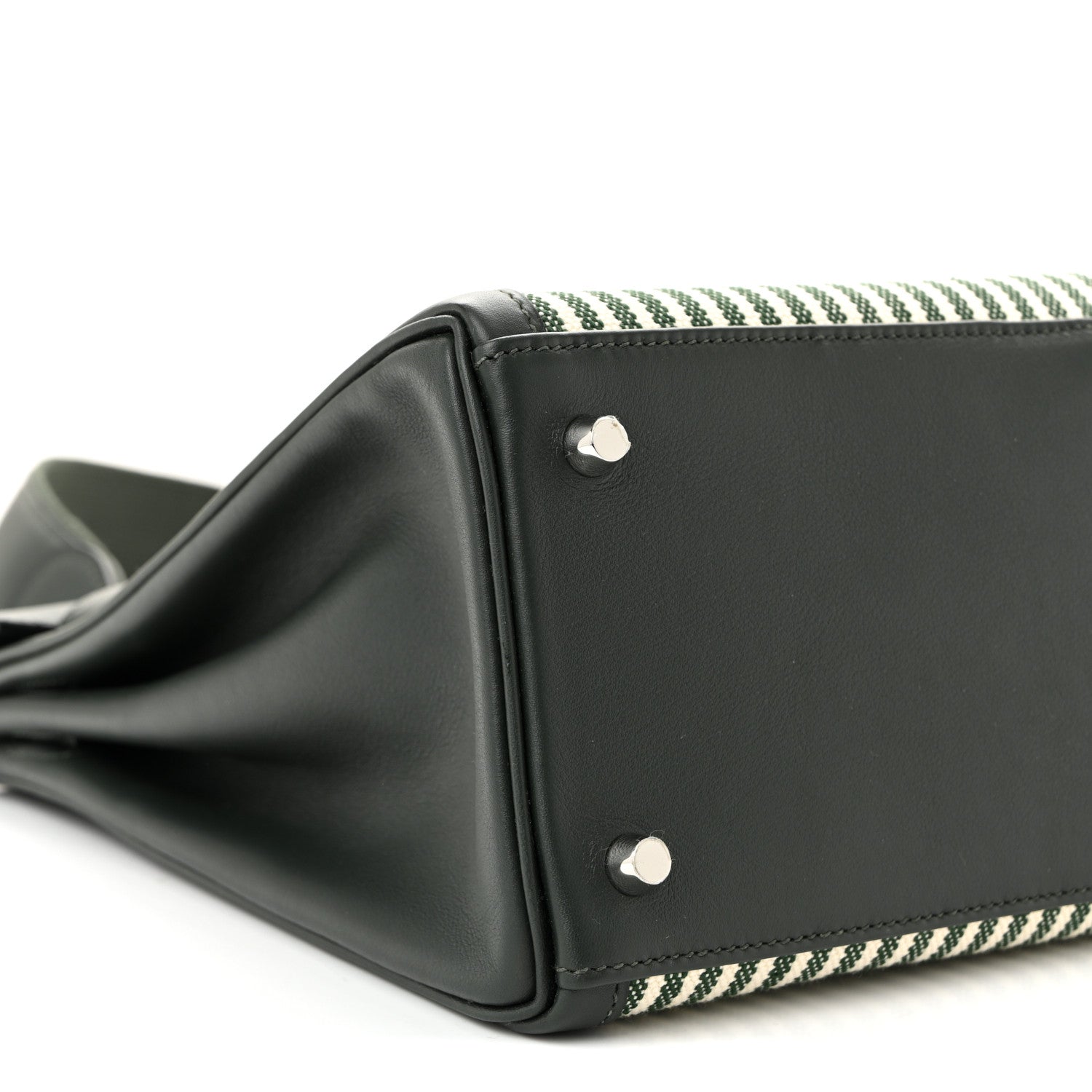 Hermes Swift Toile Riga Lakis Kelly 35 Vert Anglais 9 of 11