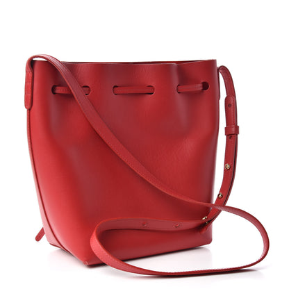 Mansur Gavriel Calfskin Mini Bucket Bag Flamma 3 of 9