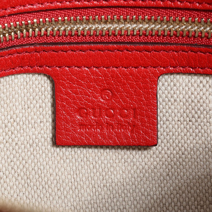 Gucci Pebbled Calfskin Small Soho Bowler Red 6 of 9