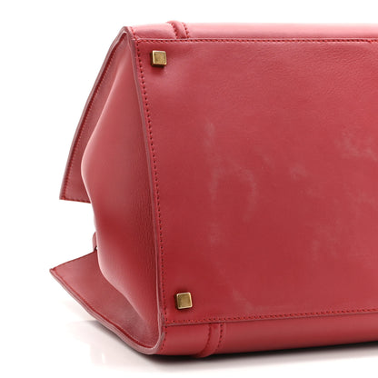 Celine Supple Calfskin Medium Phantom Luggage Red 9 of 10