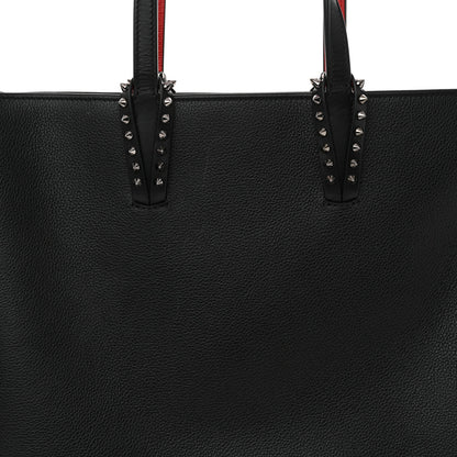 Christian Louboutin Calfskin Empire Spikes North South Cabata Tote Black 8 of 10