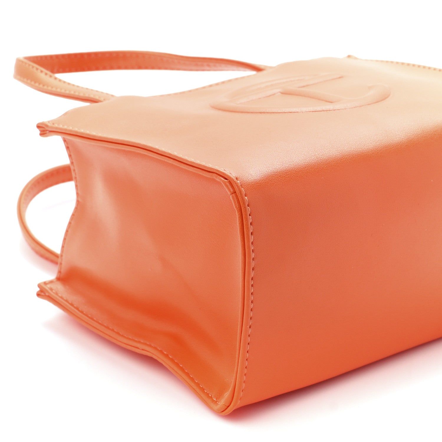 Telfar Vegan Leather Small Shopping Bag Orange 10 of 11