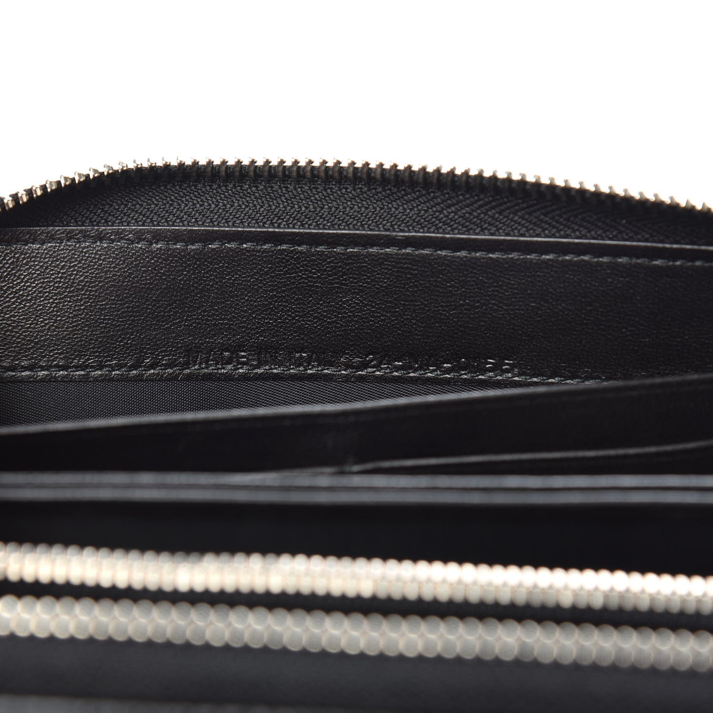 Lambskin Cannage Lady Dior Zip Wallet Black