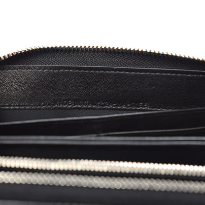 Christian Dior Lambskin Cannage Lady Dior Zip Wallet Black 7 of 12