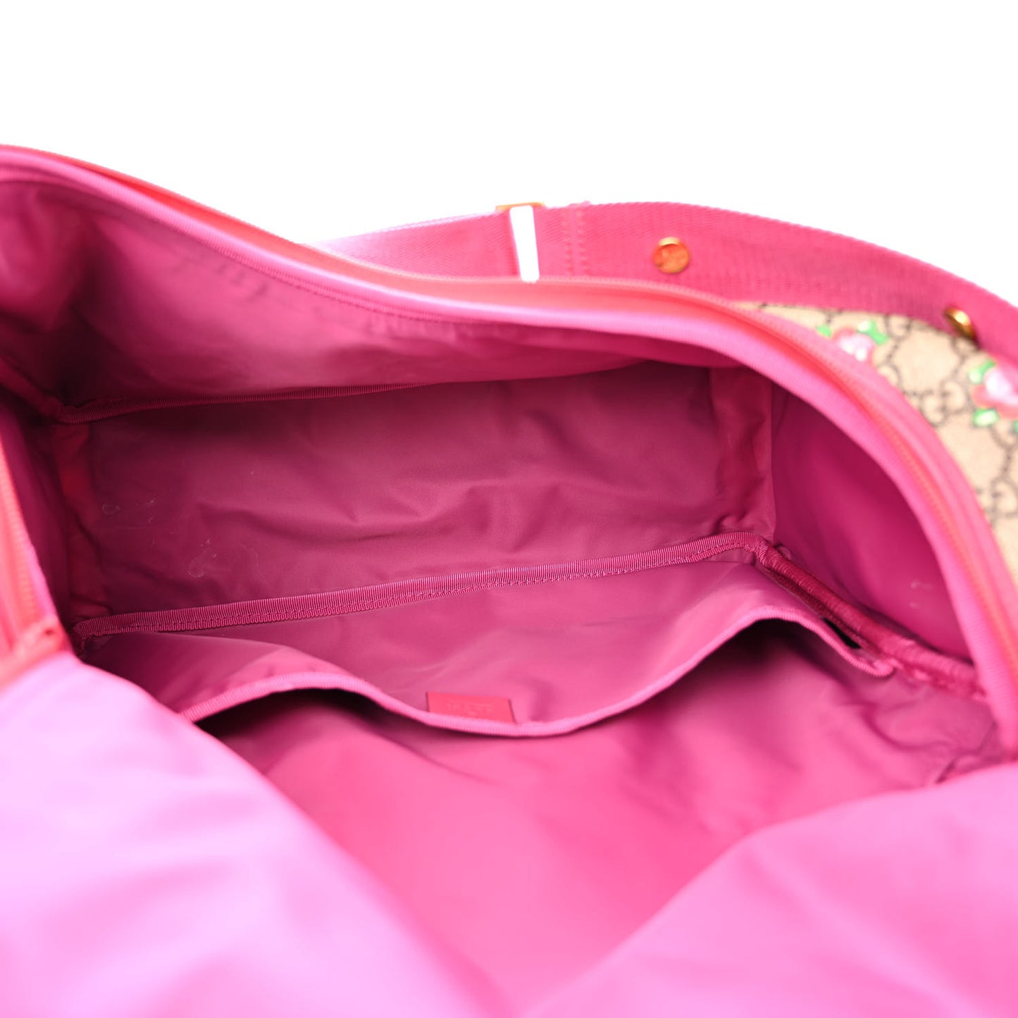 GG Supreme Monogram Rose Bud Diaper Bag Pink