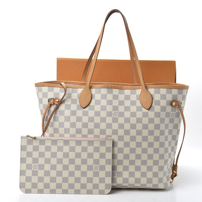 Louis Vuitton Damier Azur Neo Neverfull MM Rose Ballerine 11 of 11