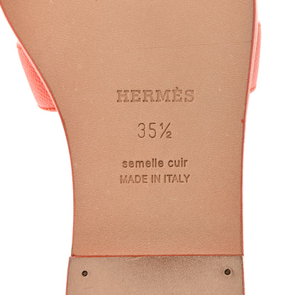 Hermes Epsom Oran Sandals 35.5 Orange Poppy 9 of 9