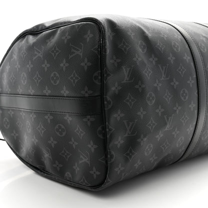 Louis Vuitton Monogram Eclipse Keepall Bandouliere 55 8 of 12