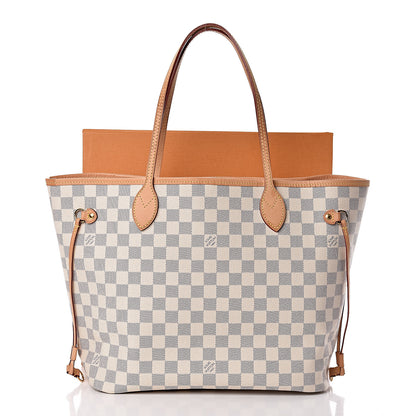 Louis Vuitton Damier Azur Neo Neverfull MM Rose Ballerine 16 of 16
