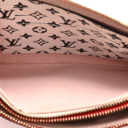 Louis Vuitton Monogram Giant Double Zip Pochette Rouge 5 of 11