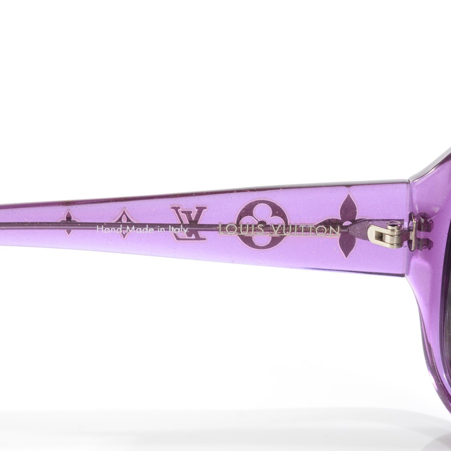 Louis Vuitton Obsession GM Z0642W Sunglasses Violet Glitter 4 of 6