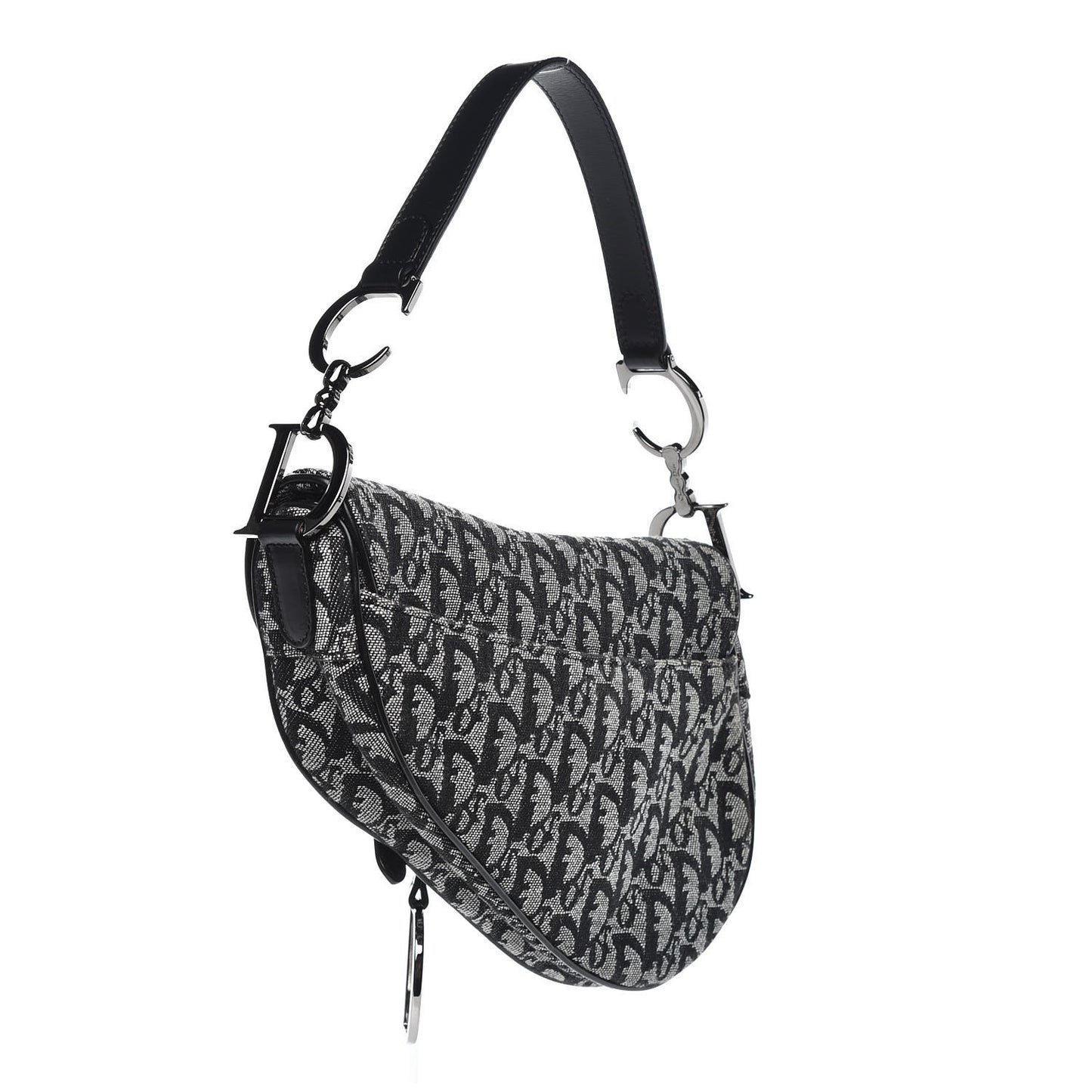 Monogram Saddle Bag Black