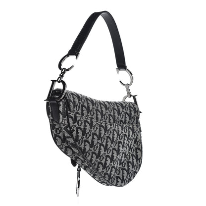 Christian Dior Monogram Saddle Bag Black 3 of 7